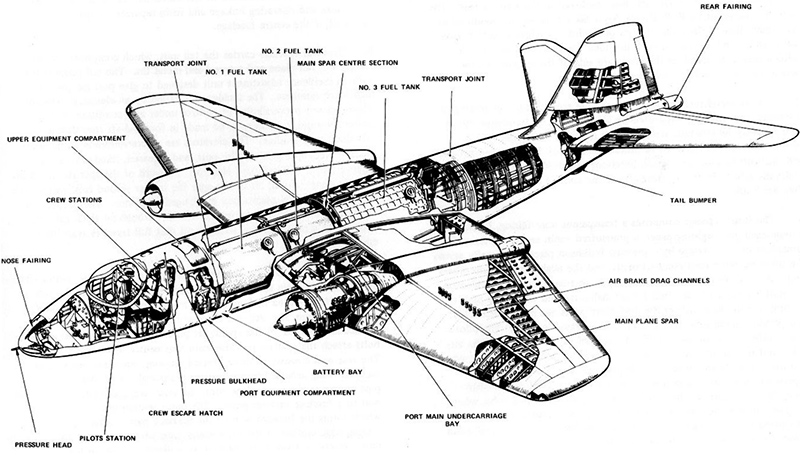Canberra B.2 cutaway drawing