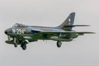 Hunter F.6A N350AX at Waddington, 5th July 2014; Damien Burke