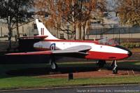 Hunter F.6 XF527 at RAF Halton, November 21st 1999; Damien Burke