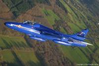 Hunter T.7 RJ577 at height over Gloucestershire, 19th December 2004; Damien Burke