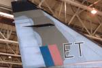 T.2A XX845, Coltishall, 1999. Starboard side of fin. No RWR on t-birds; single navigation light to rear. T.2A XX845, Coltishall, 1999. Starboard side of fin. No RWR on t-birds; single navigation light to rear.