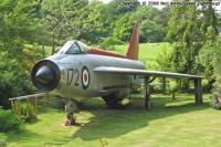 Lightning F.1A XM172 at Spark Bridge, May 2008; Neil Airey/Lakes Lightnings