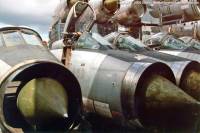 Lightning F.53 ZF586 at Marine Salvage - One with the open canopy, 1998; Damien Burke