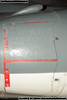 Starboard airbrakes. The upper one has perforations (blanked off here). Starboard airbrakes. The upper one has perforations (blanked off here).