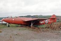 Sea Hawk FB.3 WN105 at Birlingham, 31st October 1998; Damien Burke