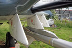 Port wing - FAW.2 XN685. Pylons and refuelling probe mount. Port wing - FAW.2 XN685. Pylons and refuelling probe mount.
