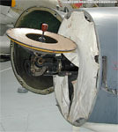 Opened radome and AI.18R radar - FAW.2 XS576. Note the cover over most of the radar innards - this was standard fit when in service, and would only be removed for maintenance. Opened radome and AI.18R radar - FAW.2 XS576. Note the cover over most of the radar innards - this was standard fit when in service, and would only be removed for maintenance.